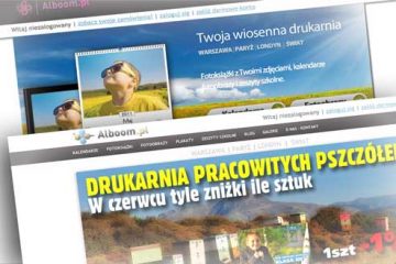 Drukarnia pracowitych pszczółek - nowy wygląd strony