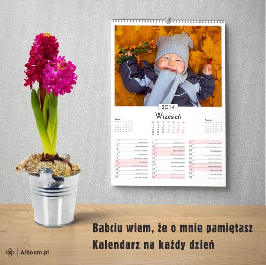 Fotokalendarze na Dzień Babci w Alboom.pl