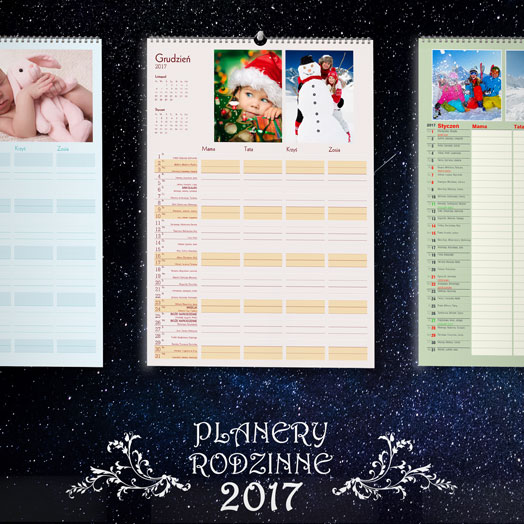 Planer rodzinny kalendarz 2017 w Alboom.pl